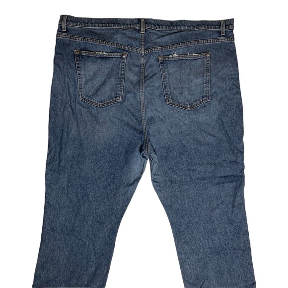 Reformation Liza High Straight Jeans Tag 24 Blue High-Rise W45xL40 Denim - Picture 10 of 12